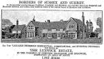 Lynwick House and its estate of over 1000 acres strtching across Rudgwick from Tismans Common to Cox Green was sold and broken up on the death of John Aungier in 1922