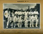 The earliest team photo of Rudgwick CC is the 1951 team