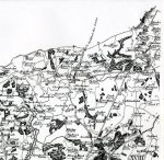 1823-5, Greenwood's map shows accurate detail based on Mudge's survey, and has the Rudgwick turnpike to the east, but not to the west of Bucks Green