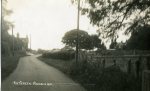The road through Cox Green was a turnpike to Cranleigh. Here it passes Jasmine House, left, and Oakfield, right, both Victorian